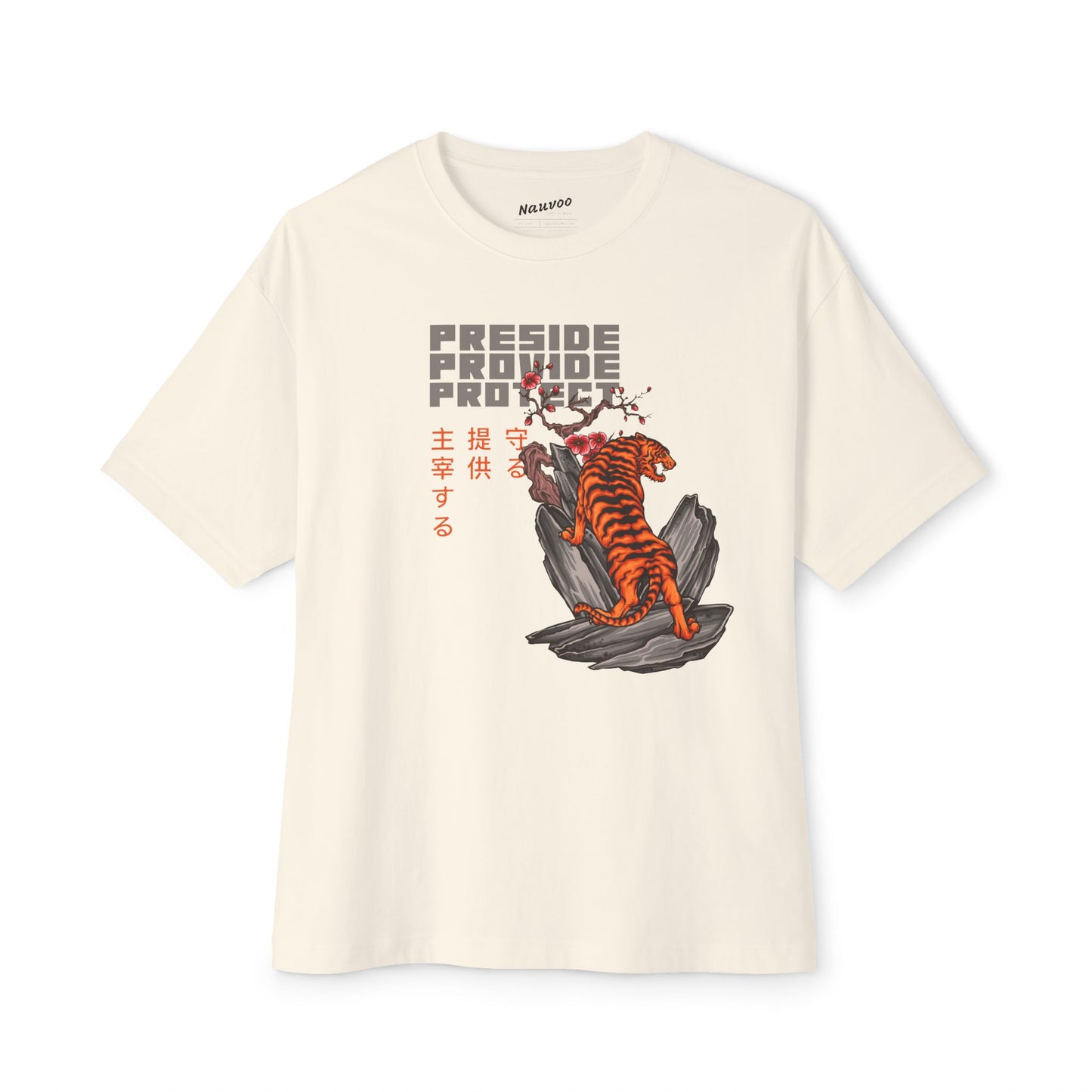 Mens Preside Provide Protect - Japanese Style Family Proclamation T-Shirt