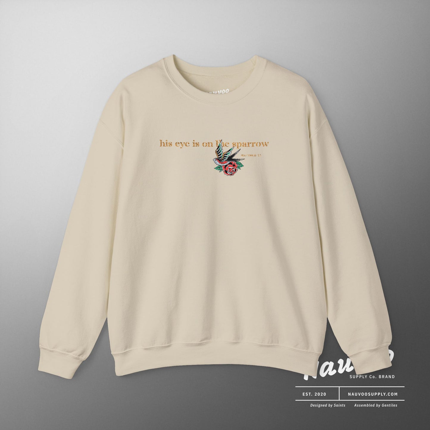 LDS Hymns 'His Eye is on the Sparrow' Sweatshirt