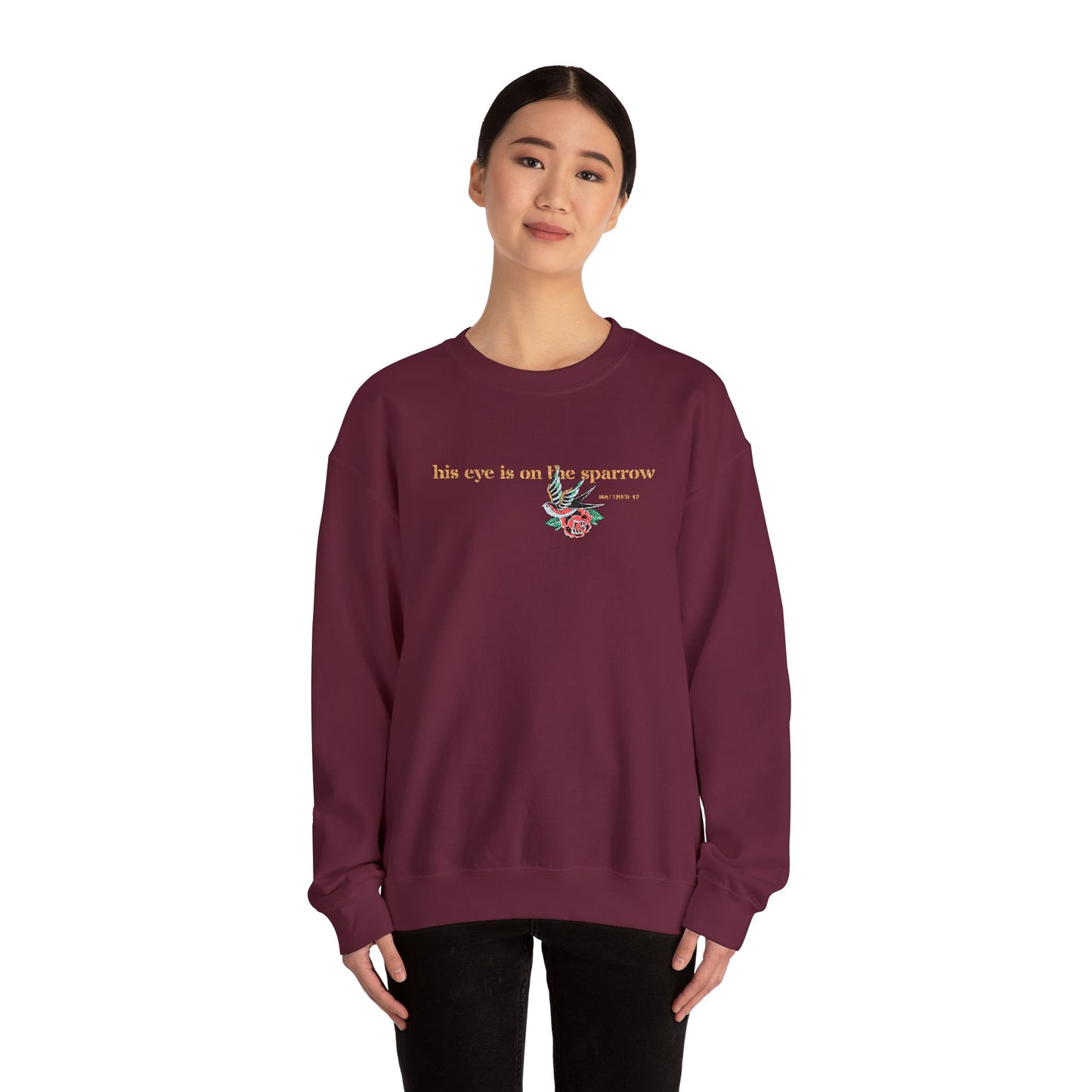 LDS Hymns 'His Eye is on the Sparrow' Sweatshirt
