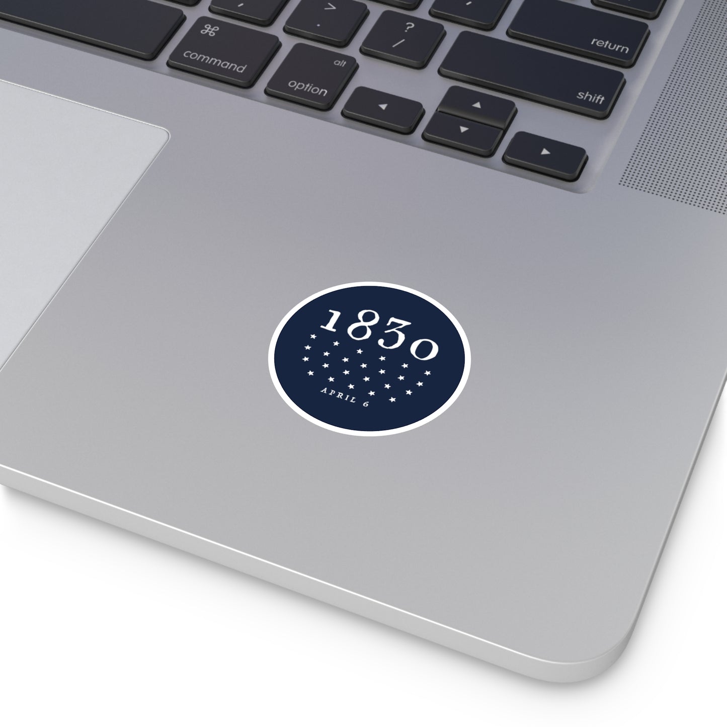 1830 Sticker - Round Indoor/Outdoor automobile decal