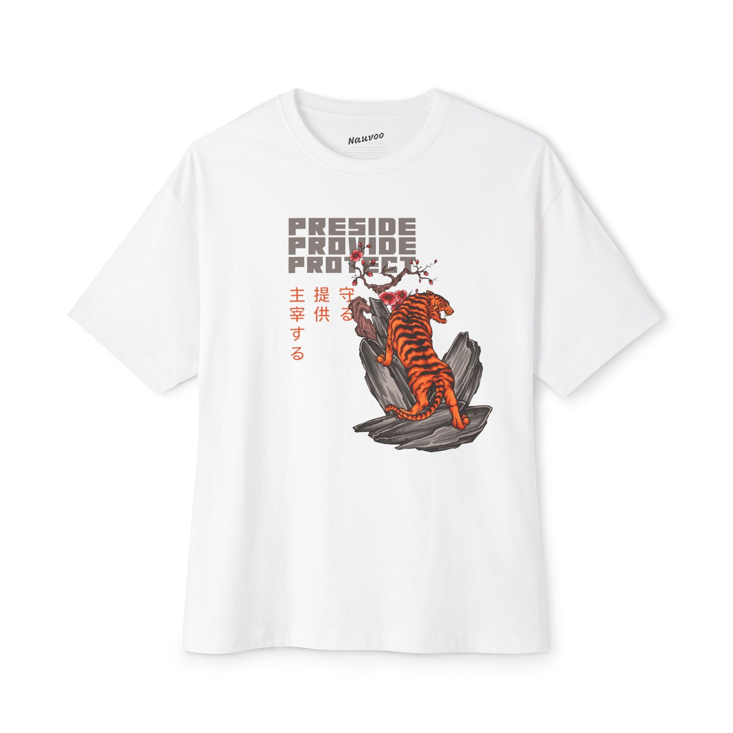 Mens Preside Provide Protect - Japanese Style Family Proclamation T-Shirt
