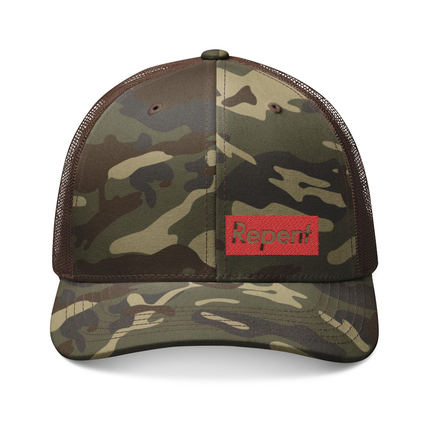 Repent - Camouflage Trucker Hat
