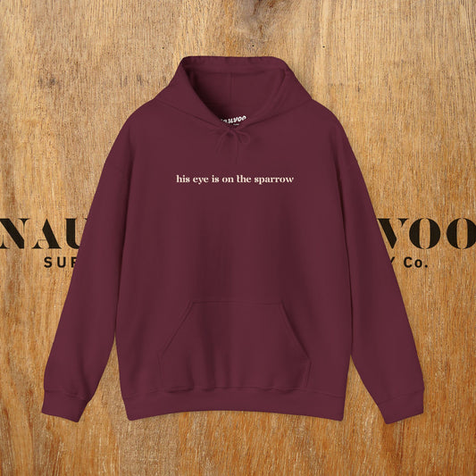 His Eye Is on the Sparrow Hoodie — Inspirational LDS Scripture Sweatshirt