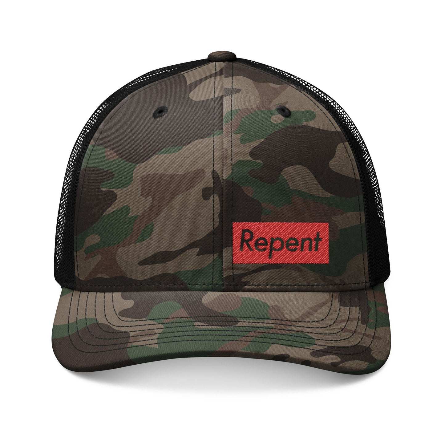 Repent - Camouflage Trucker Hat