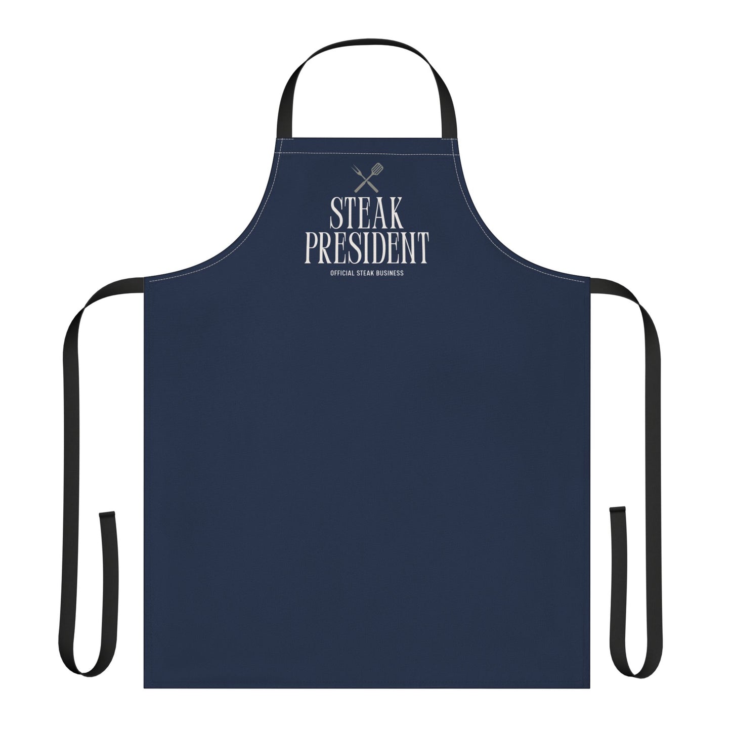 Steak President Cotton Apron – Funny Grilling Chef Barbecue Apron