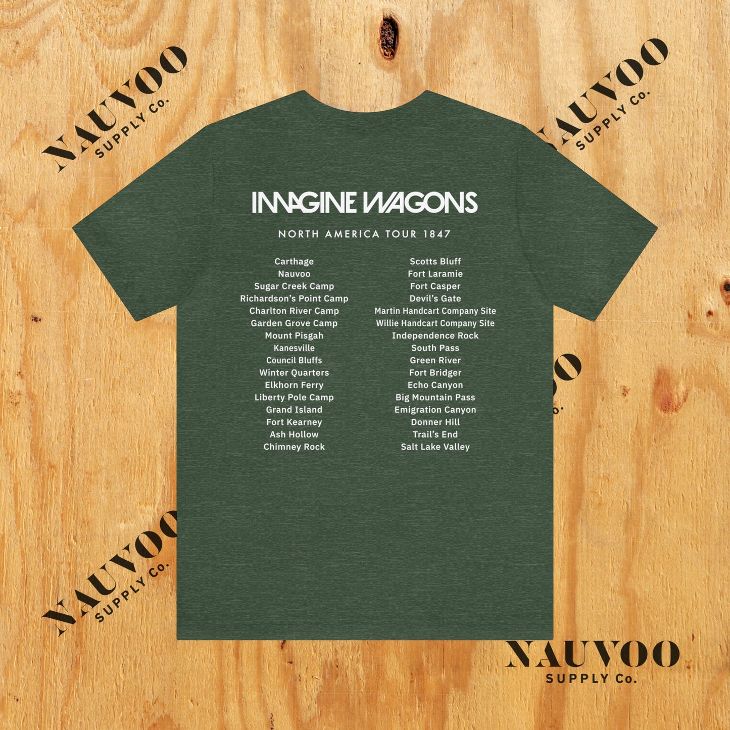 Imagine Wagons - 1847 Mormon Pioneer Trek Shirt