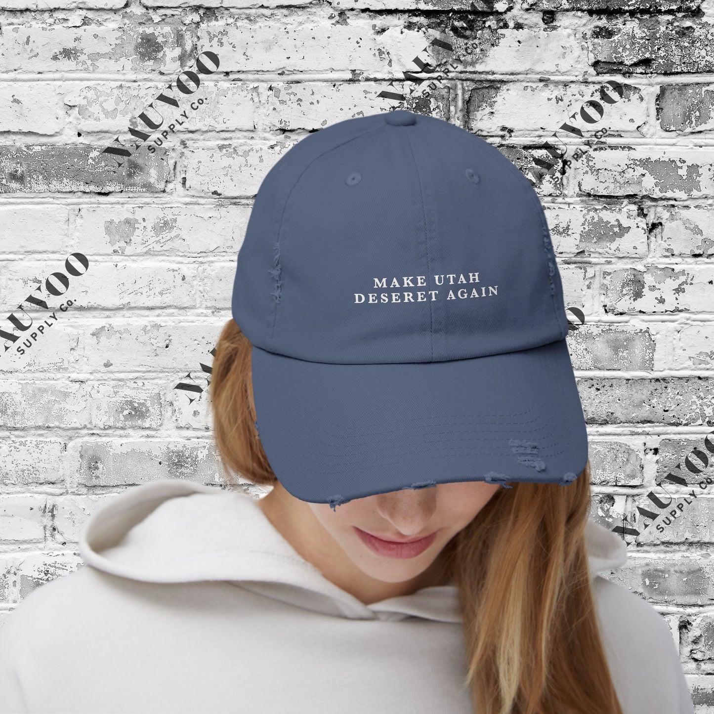 Make Utah Deseret Again - Unisex Distressed Cap