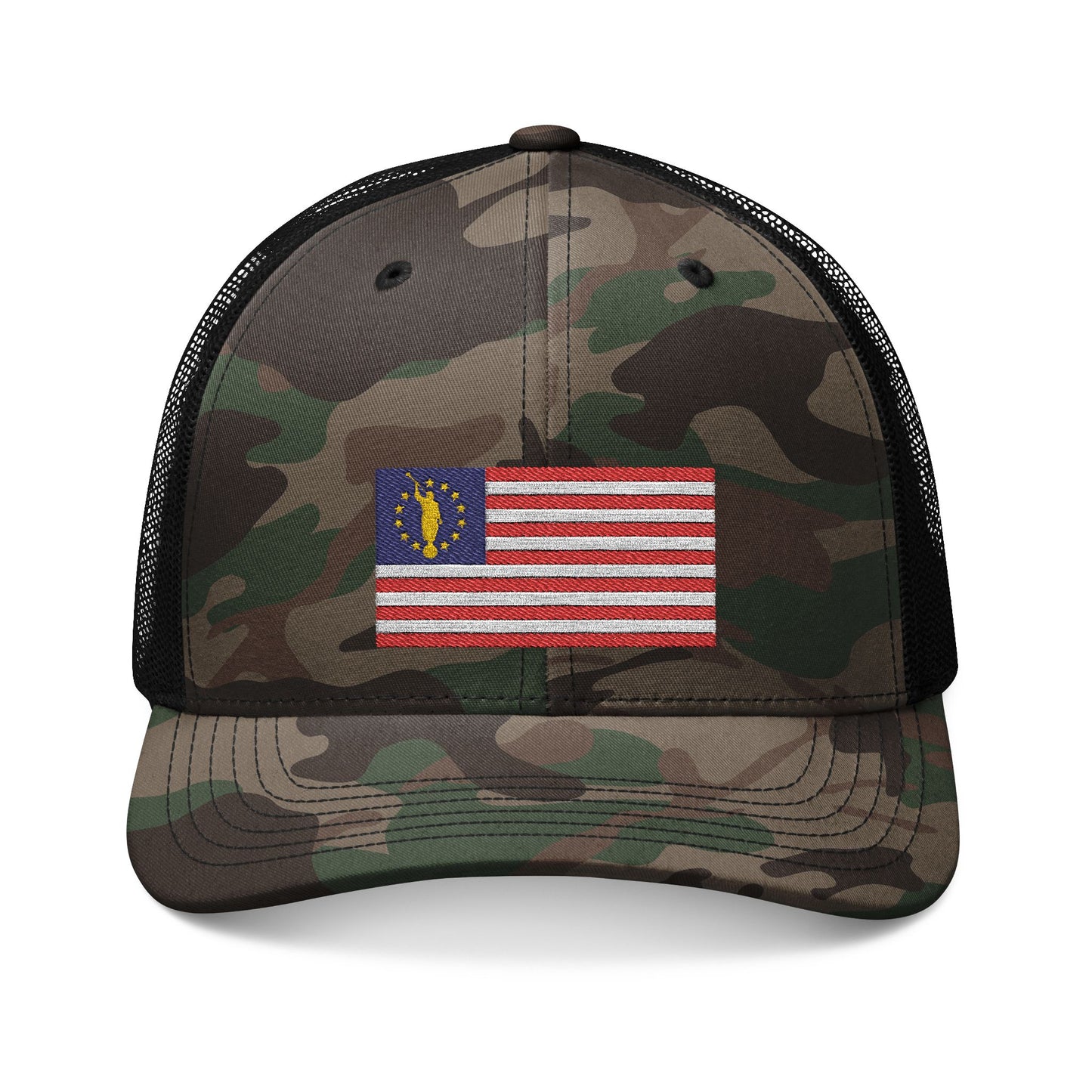 Angel Moroni American Flag Trucker Hat