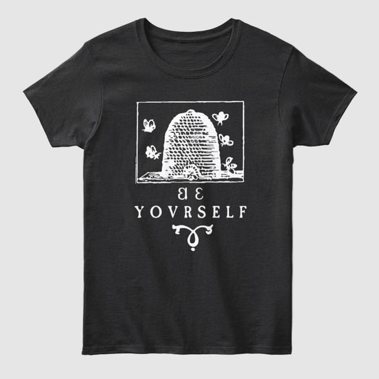 Black Bee Yourself Deseret Alphabet Style Shirt