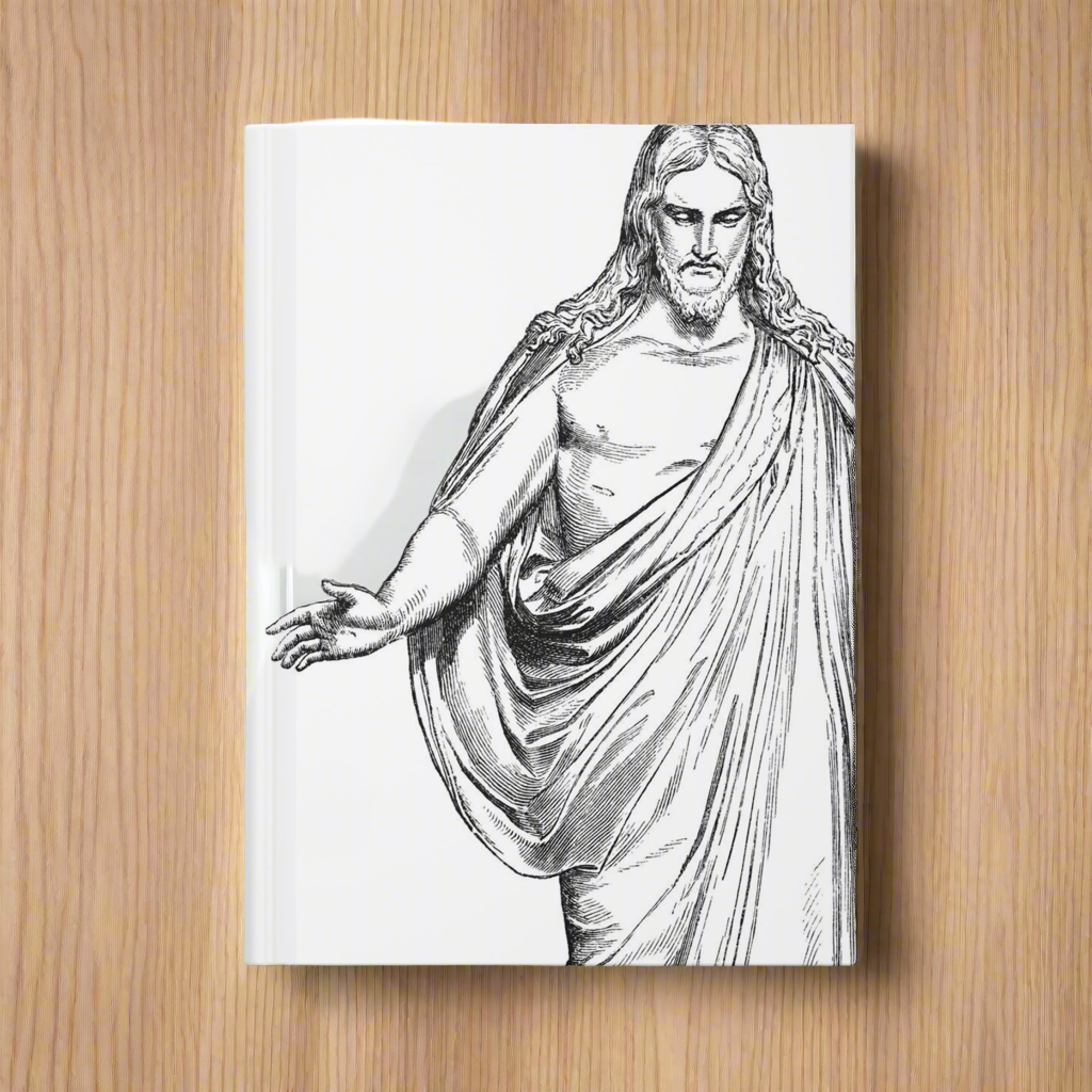 Journal With Christ - Christus Etching by Thorvaldsen Hardcover Blank Notebook