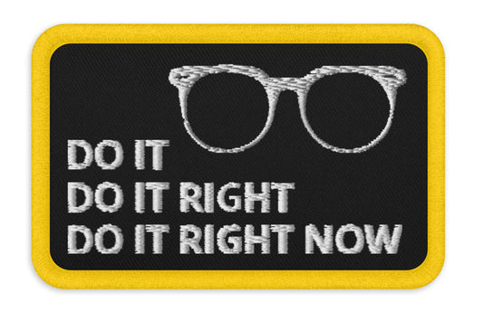 "Do It" Spencer W. Kimball Embroidered iron-on patch