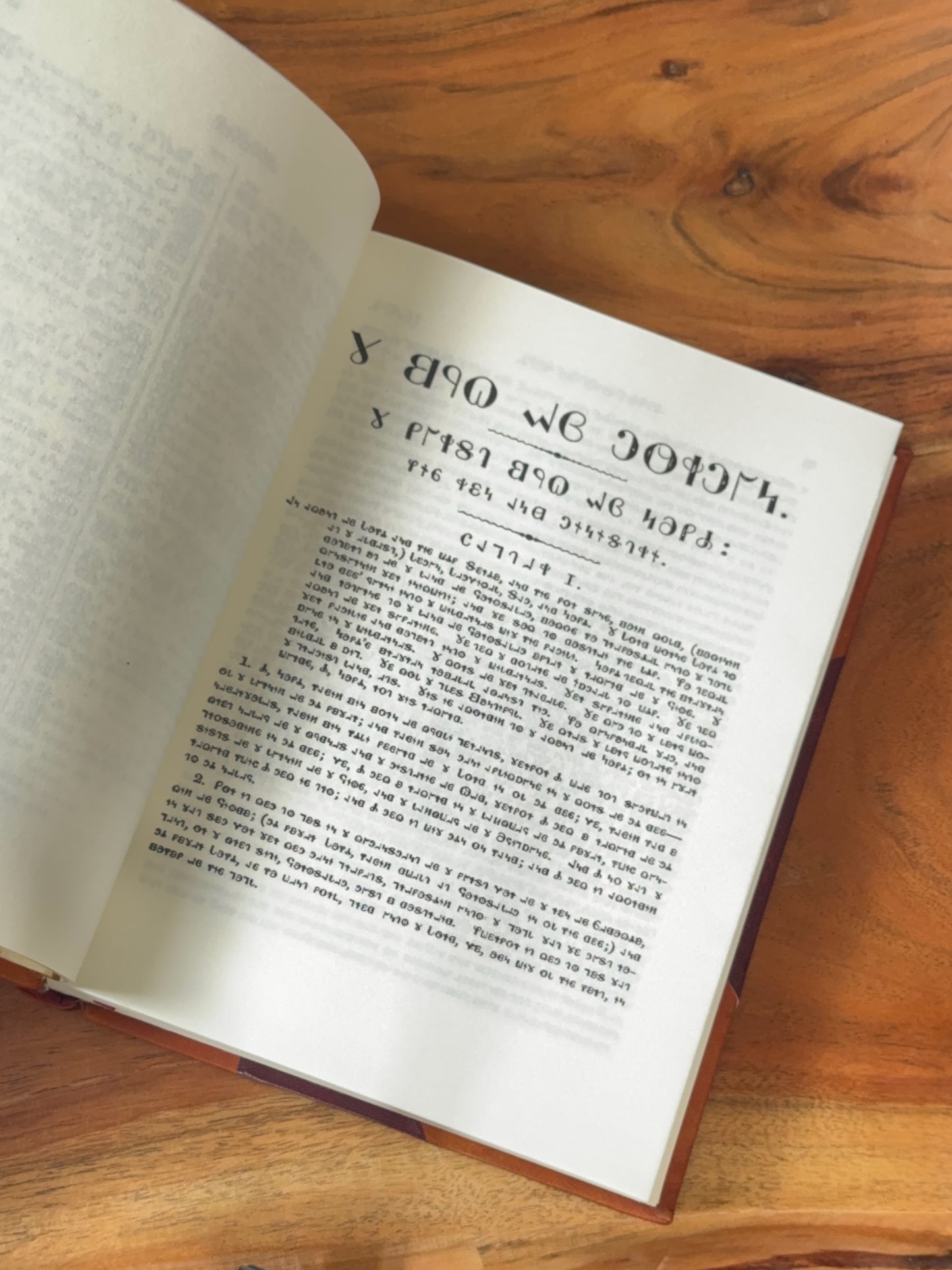 1869 Deseret Alphabet Book of Mormon Leather-Bound Replica
