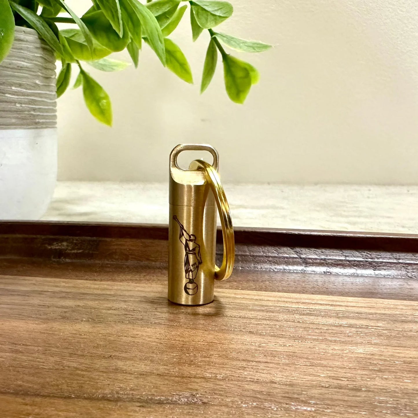 Gold Stainless Steel Consecrated Oil Vial