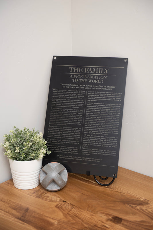 The Family Proclamation - Metal Wall Art Print