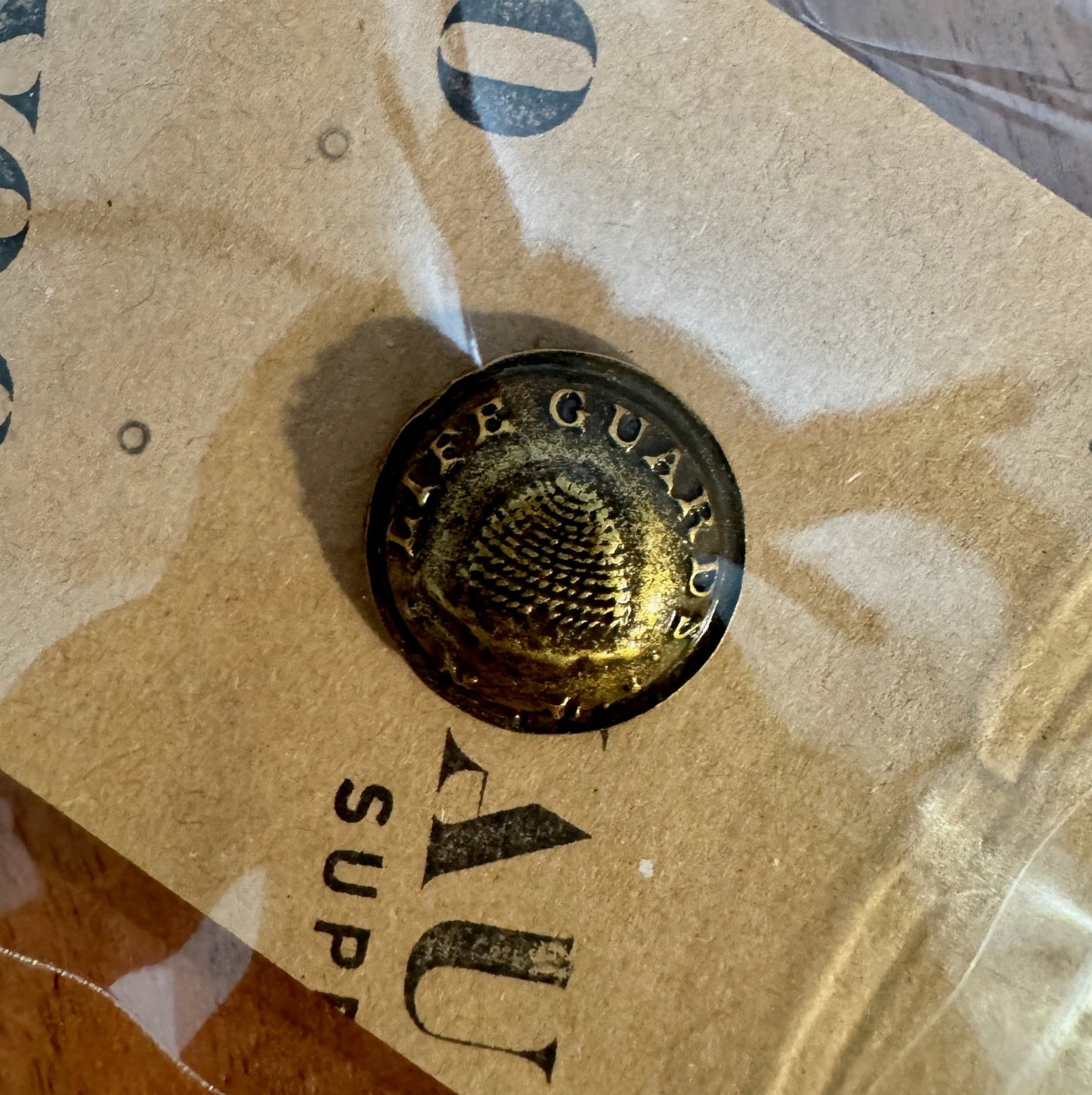 Nauvoo Legion lapel pin - brass