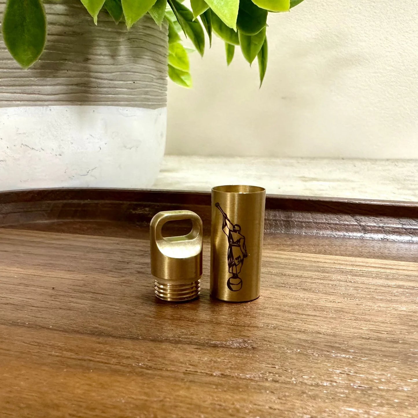 Gold Stainless Steel Consecrated Oil Vial