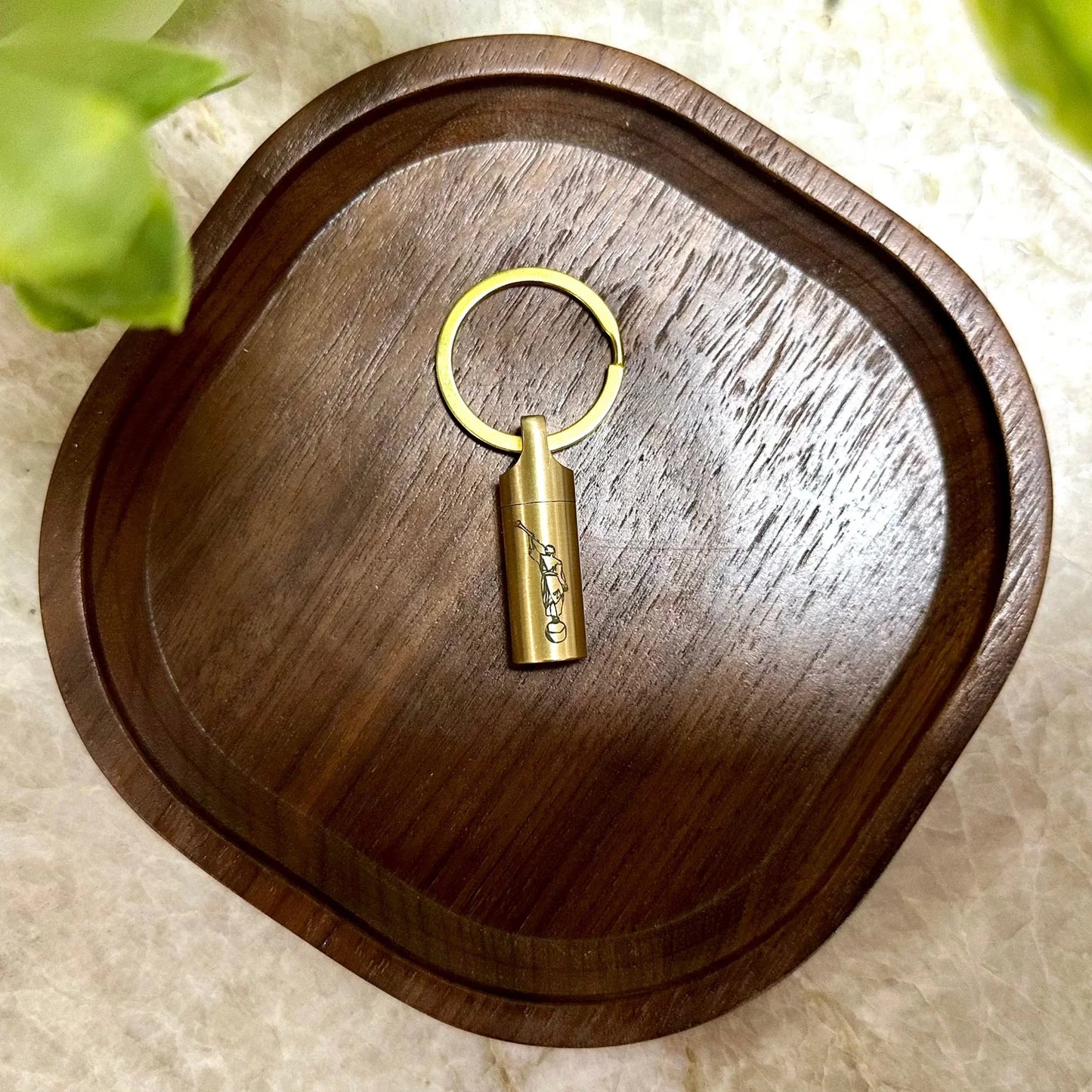Gold Stainless Steel Consecrated Oil Vial