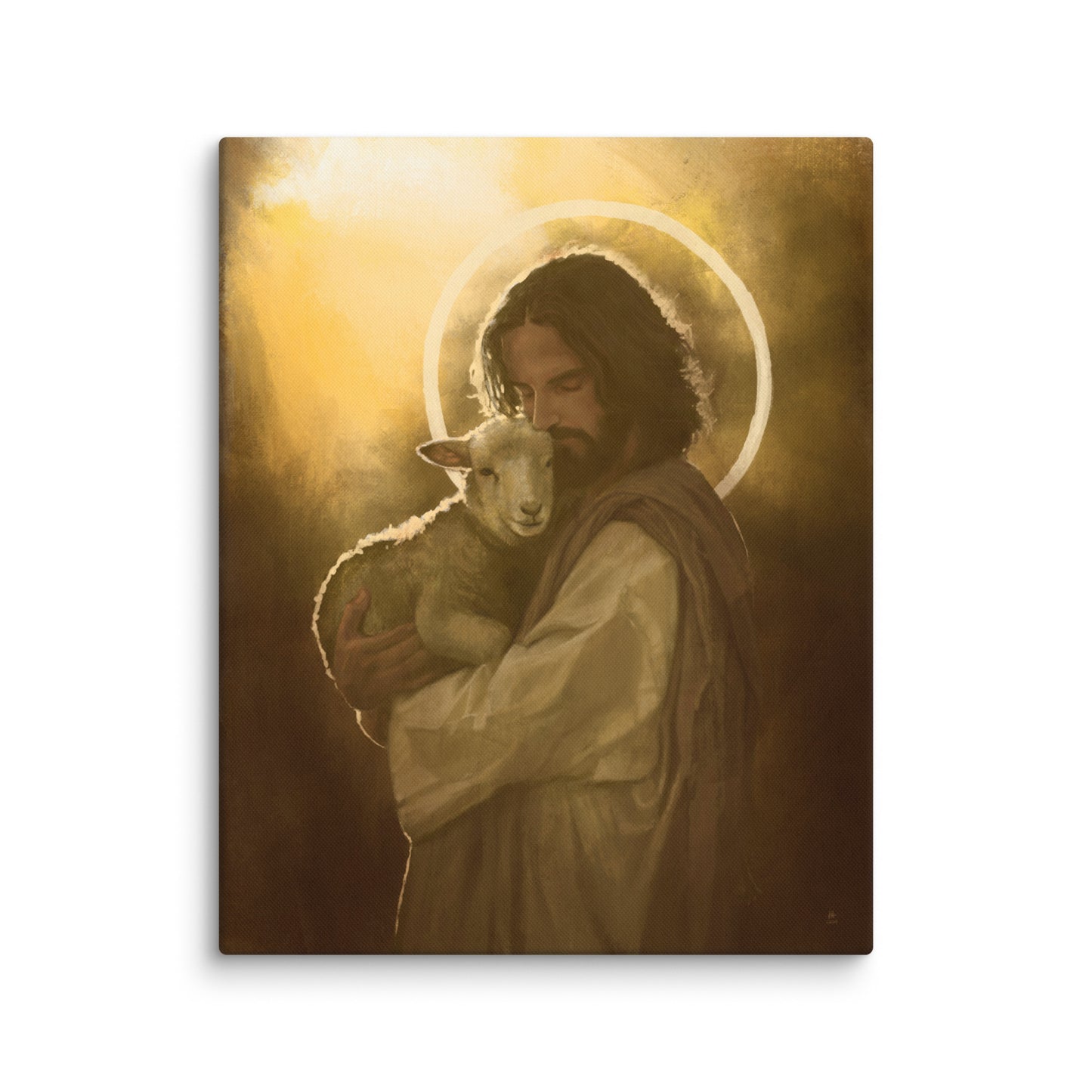 Jesus Holding Lamb – Canvas art print