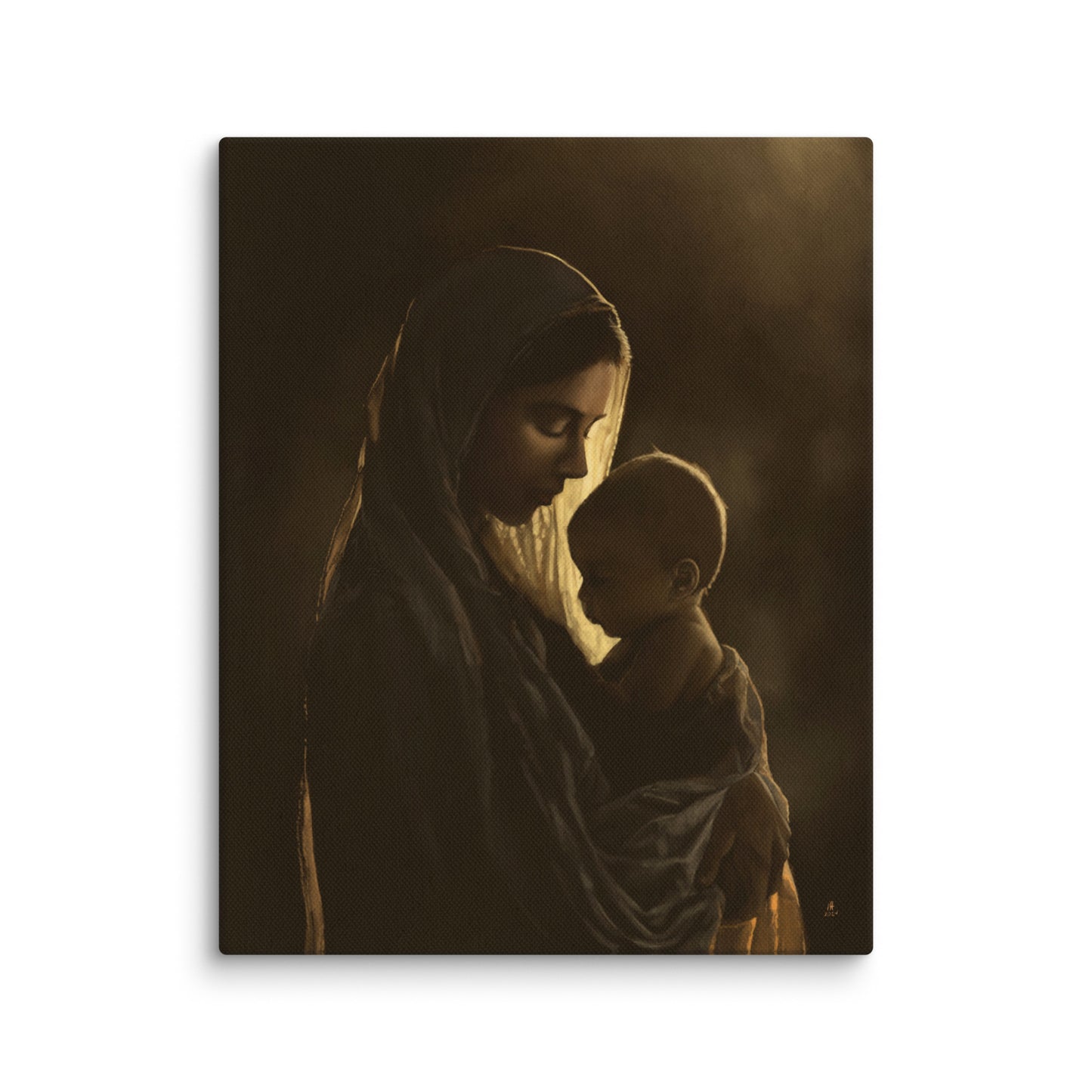 Mary With Baby Jesus- Canvas Art Print