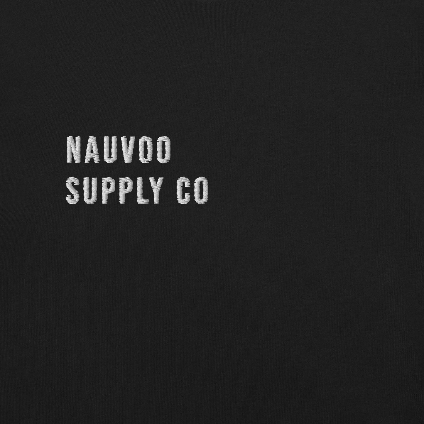 Nauvoo Supply Co logo tee