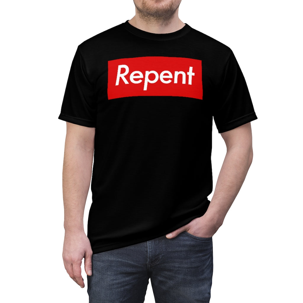 Repent Shirt - Doctrine & Covenants Quote Black T-Shirt