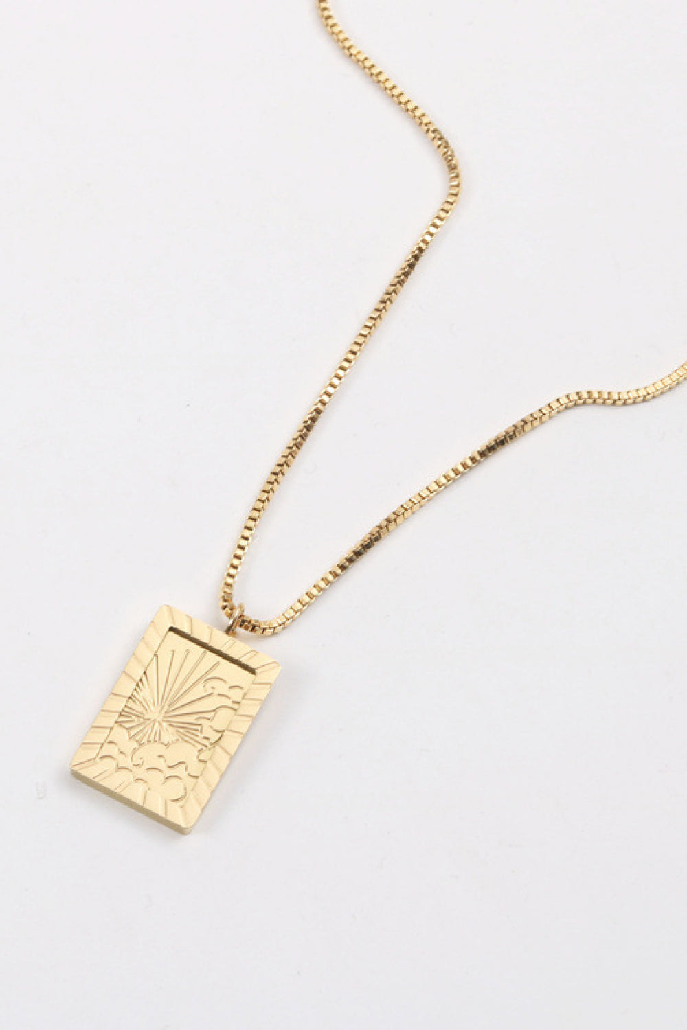 Think Celestial - 14K Gold Sun Pendant Necklace with Rays