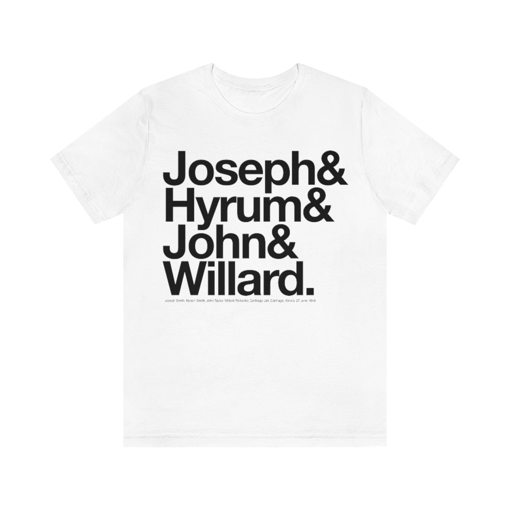 Joseph Smith Shirt - Joseph& Hyrum& John& Willard.