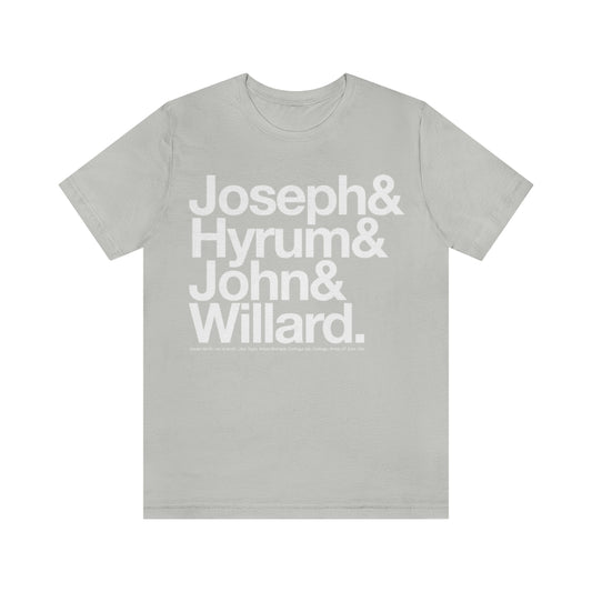 Joseph Smith Shirt - Joseph& Hyrum& John& Willard.