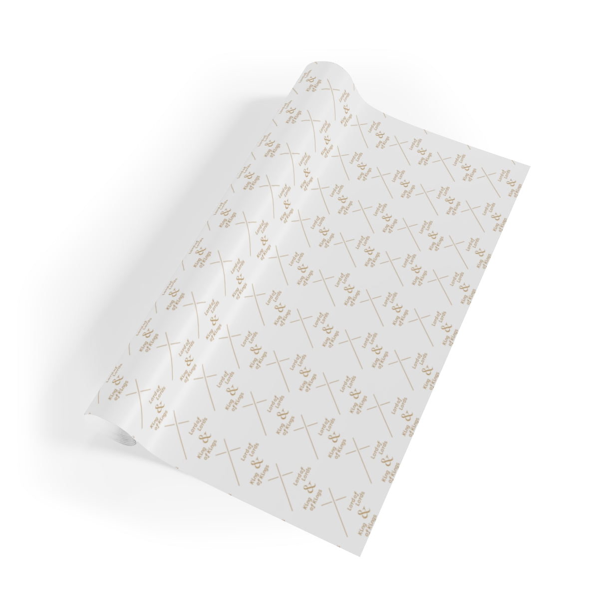 Lord of Lords Christmas Wrapping Paper - White and Gold