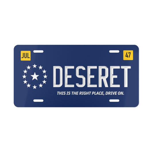 State of Deseret - Decorative Flag Aluminum License Plate