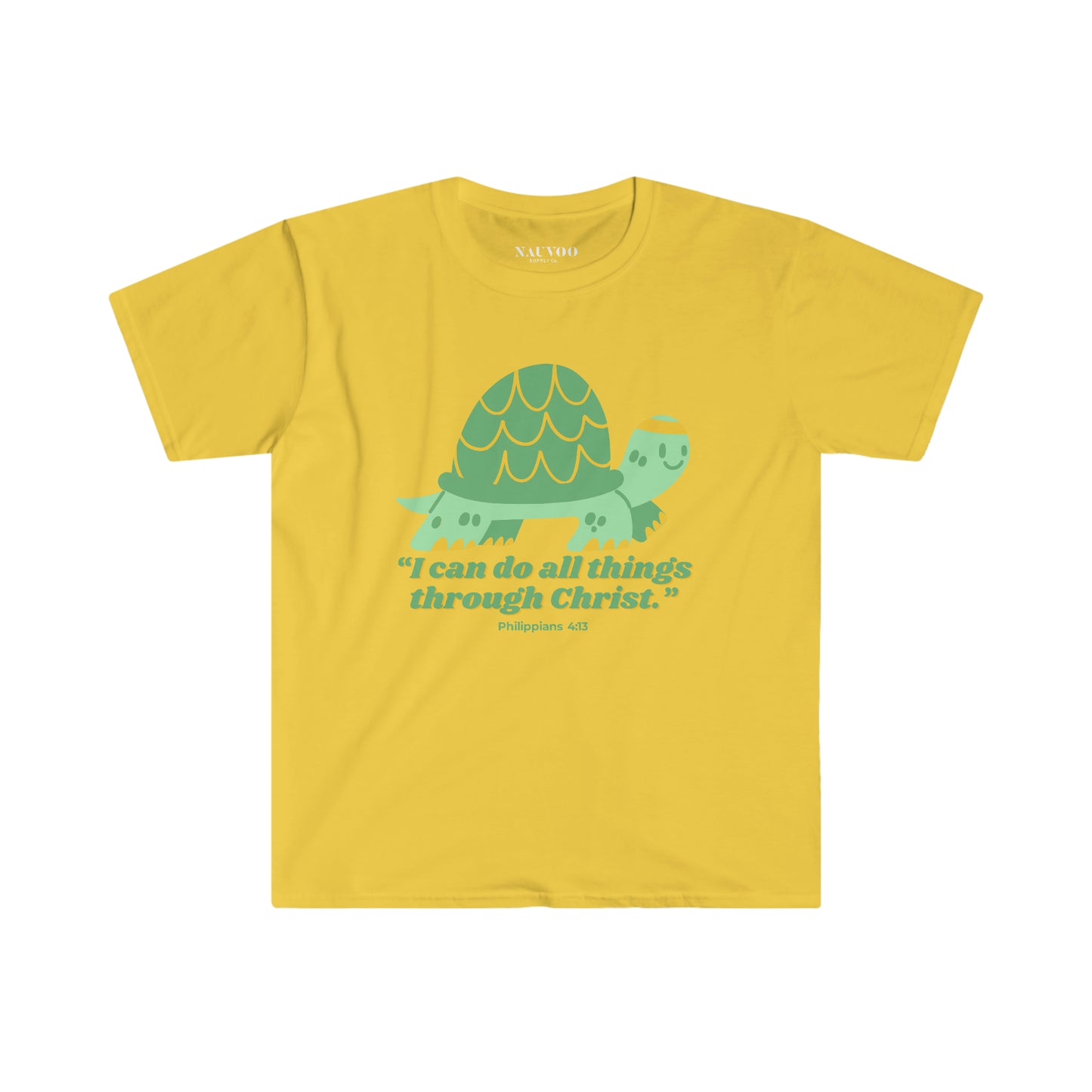 Cute Turtle T-Shirt - "I can do all things through Christ"