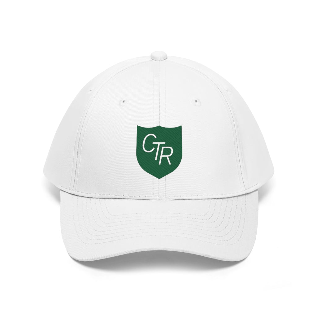 LDS baptism gift - White CTR hat green shield