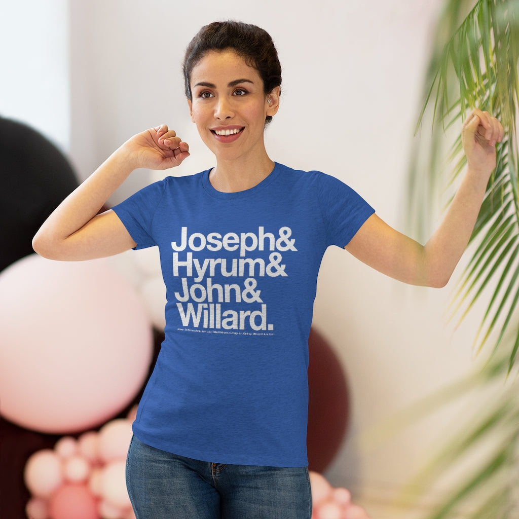 Women's Joseph Smith Shirt - Joseph& Hyrum& John& Willard.