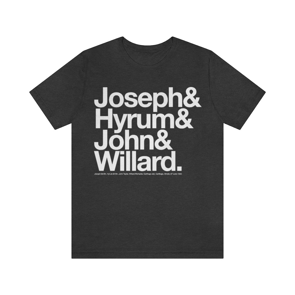 Joseph Smith Shirt - Joseph& Hyrum& John& Willard.