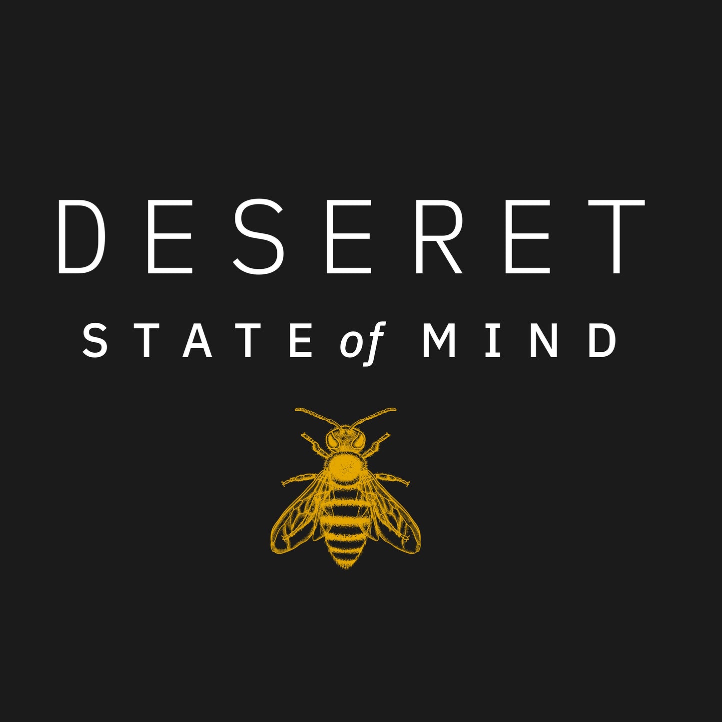 Deseret State of Mind Shirt - Mens Short Sleeve T-shirt in Black and Yellow