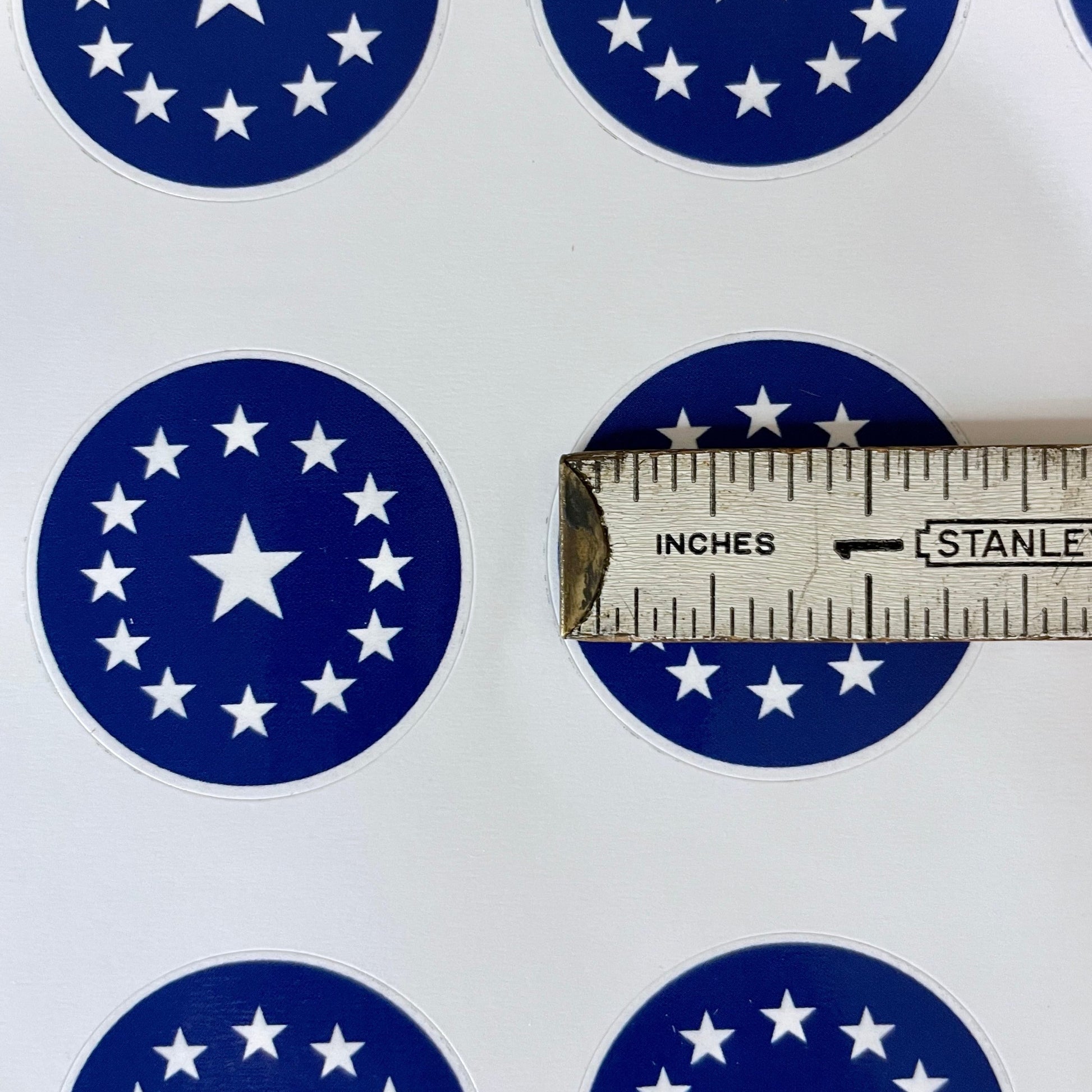 Deseret Territory Flag sticker in 1.5 inch size