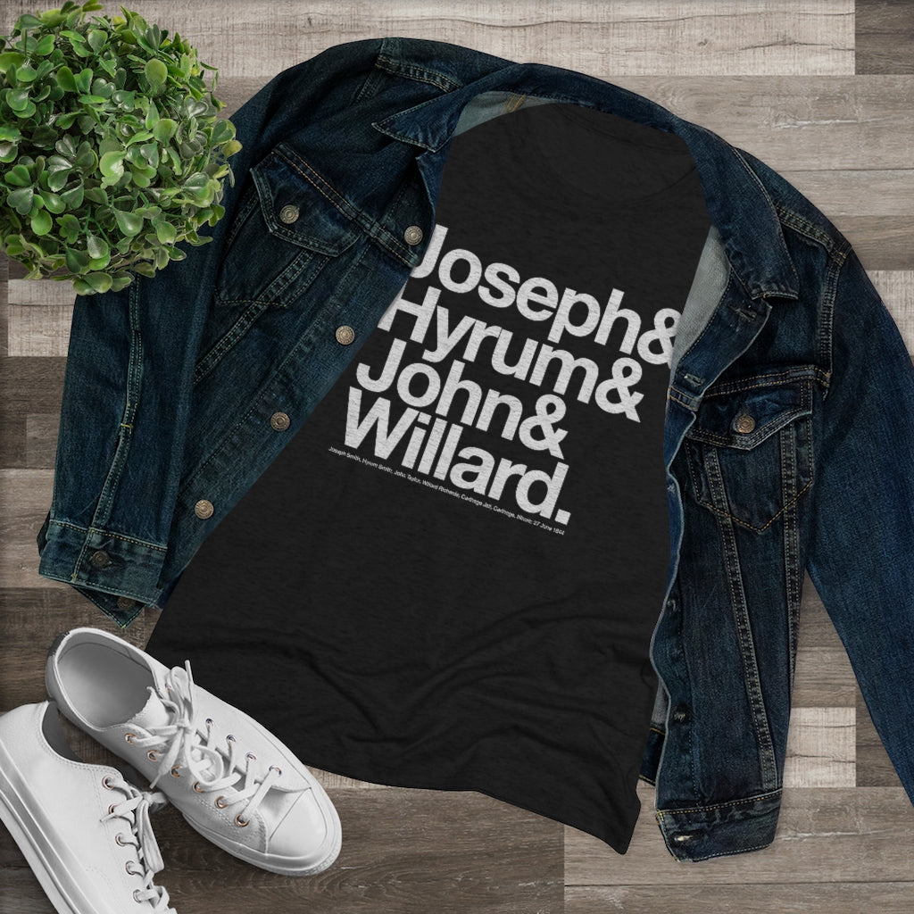 Women's Joseph Smith Shirt - Joseph& Hyrum& John& Willard.