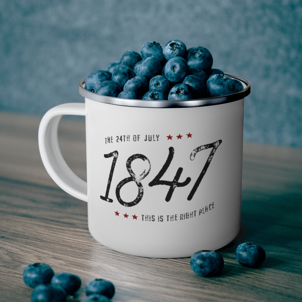 July 24th 1847 Farm Style Enamel Mug