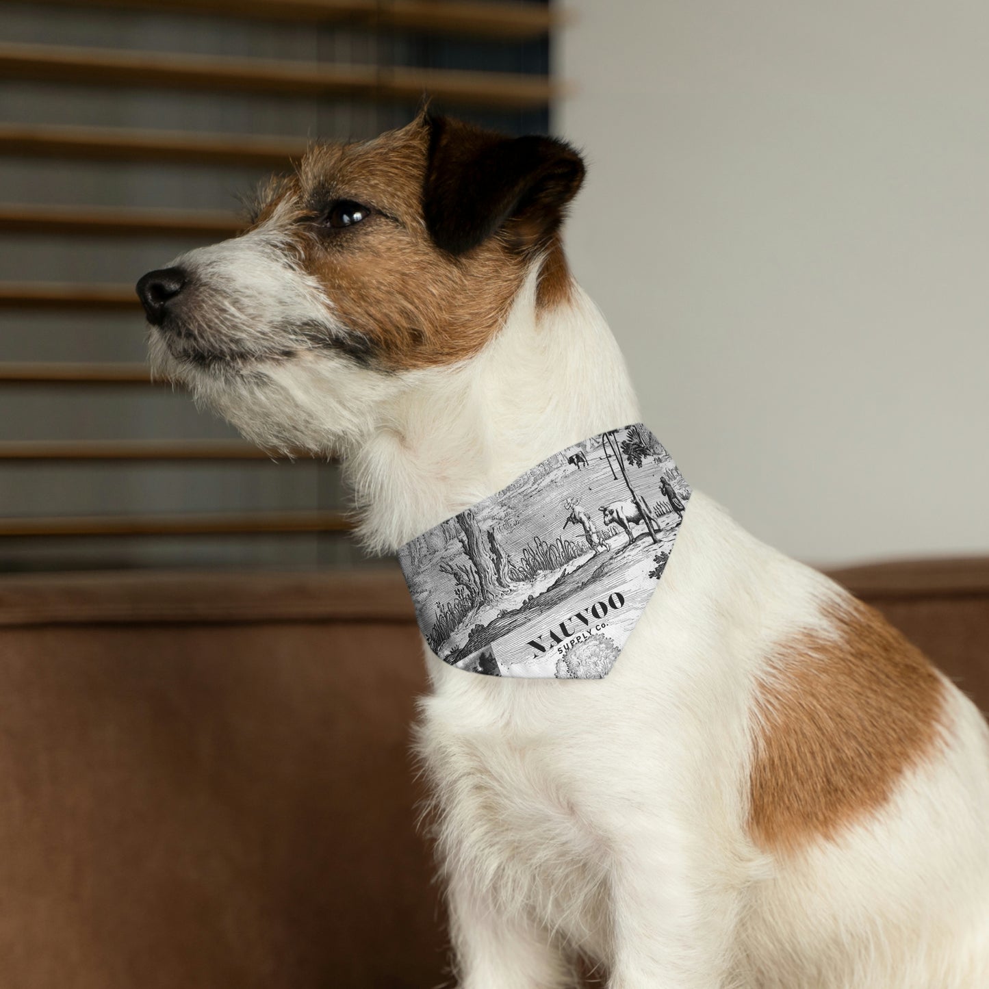 Nauvoo Supply White Pet Bandana Dog Collar