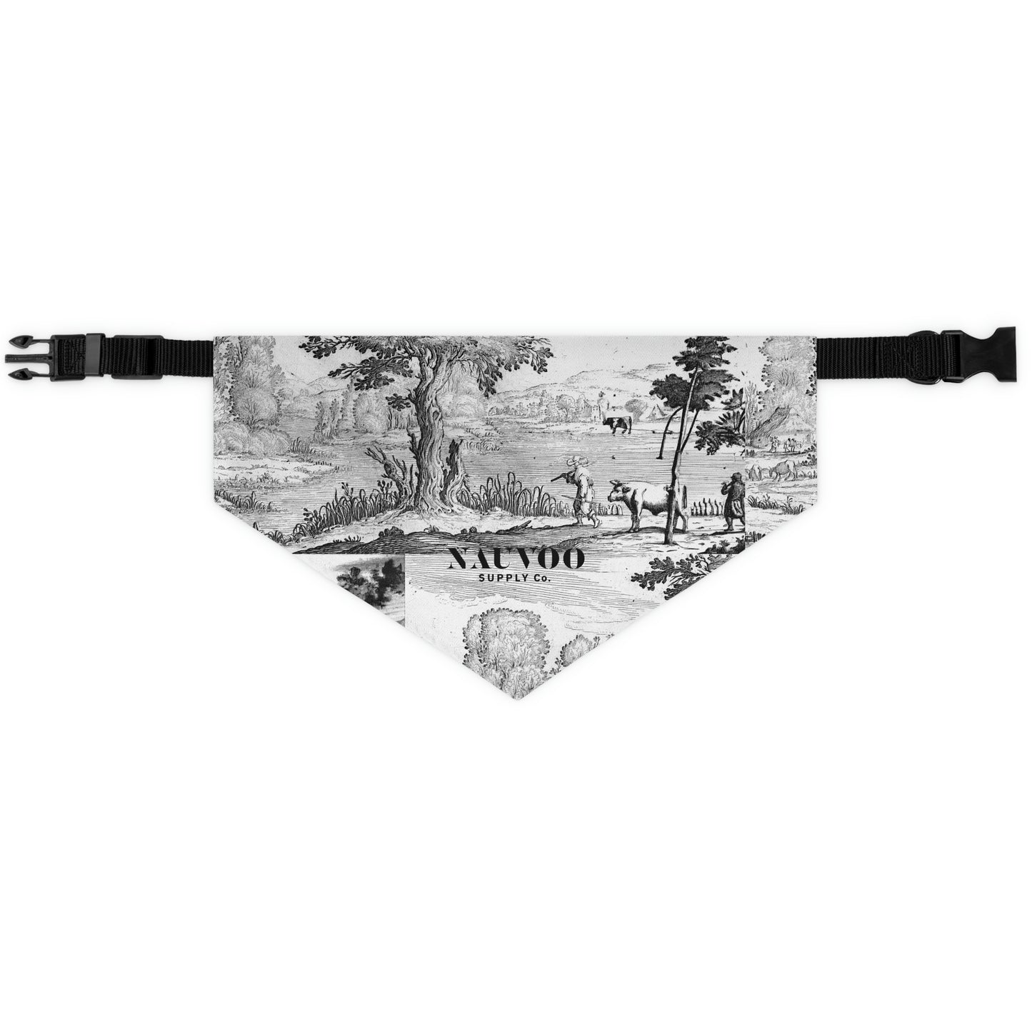 Nauvoo Supply White Pet Bandana Dog Collar