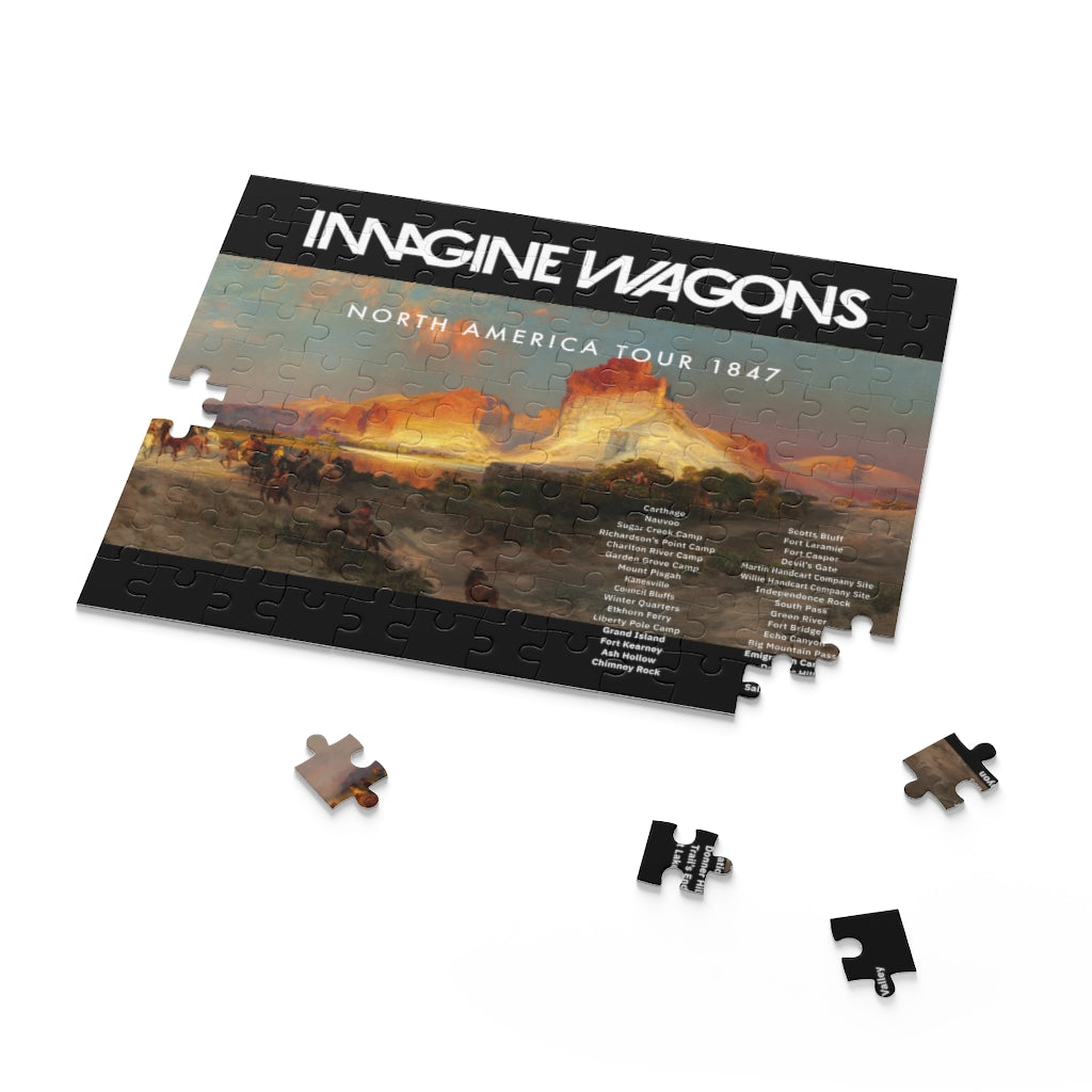 Imagine Wagons Mormon Pioneer Trek Jigsaw Puzzle