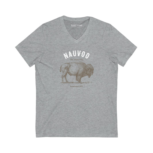 Men’s City of Nauvoo Illinois V-Neck T-shirt