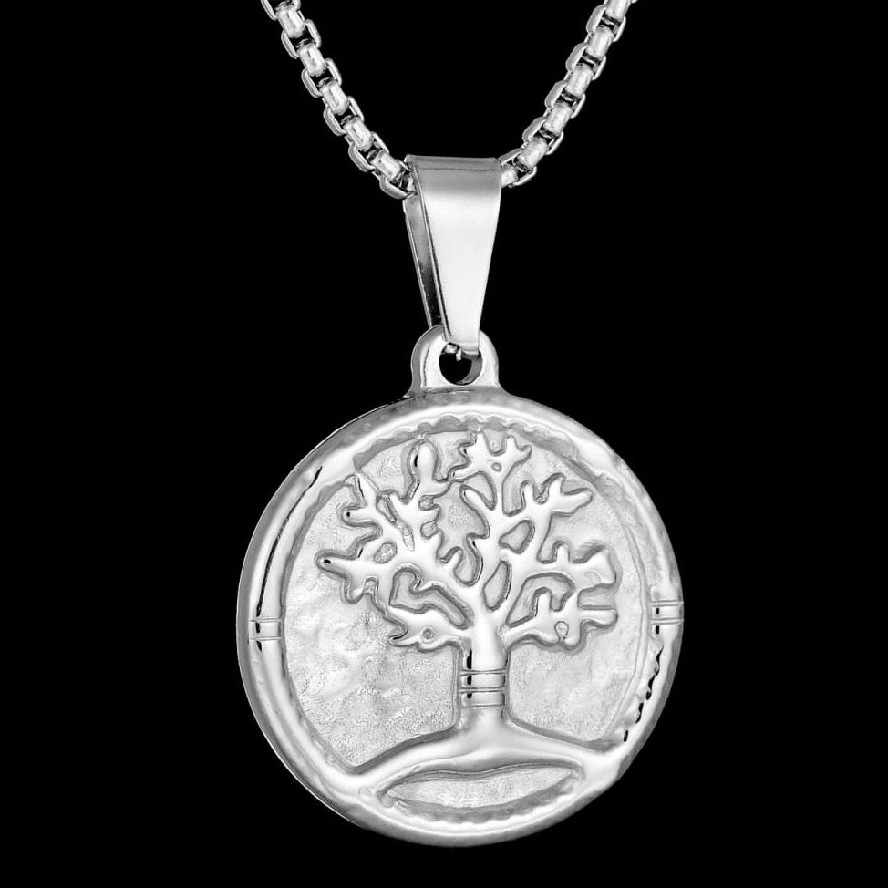 Silver Book of Mormon Tree of life pendant