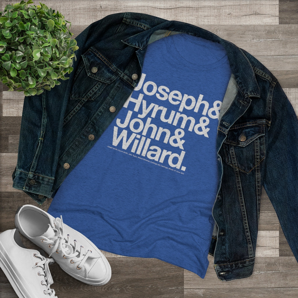 Women's Joseph Smith Shirt - Joseph& Hyrum& John& Willard.