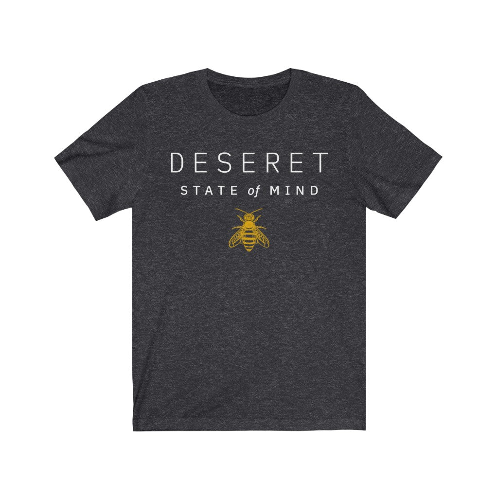 Deseret State of Mind Shirt - Mens Short Sleeve T-shirt in Black and Yellow