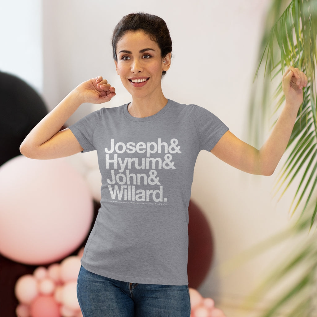 Women's Joseph Smith Shirt - Joseph& Hyrum& John& Willard.