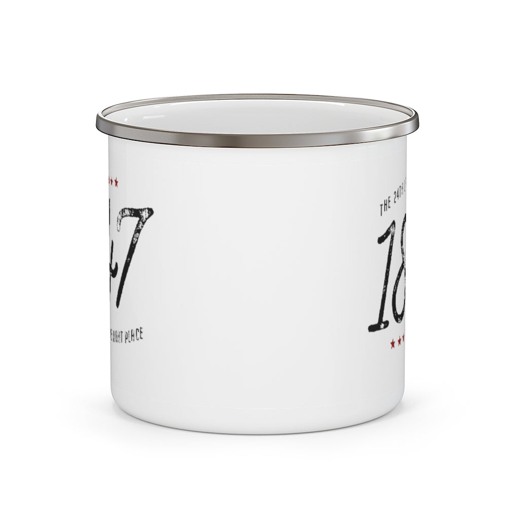 July 24th 1847 Farm Style Enamel Mug