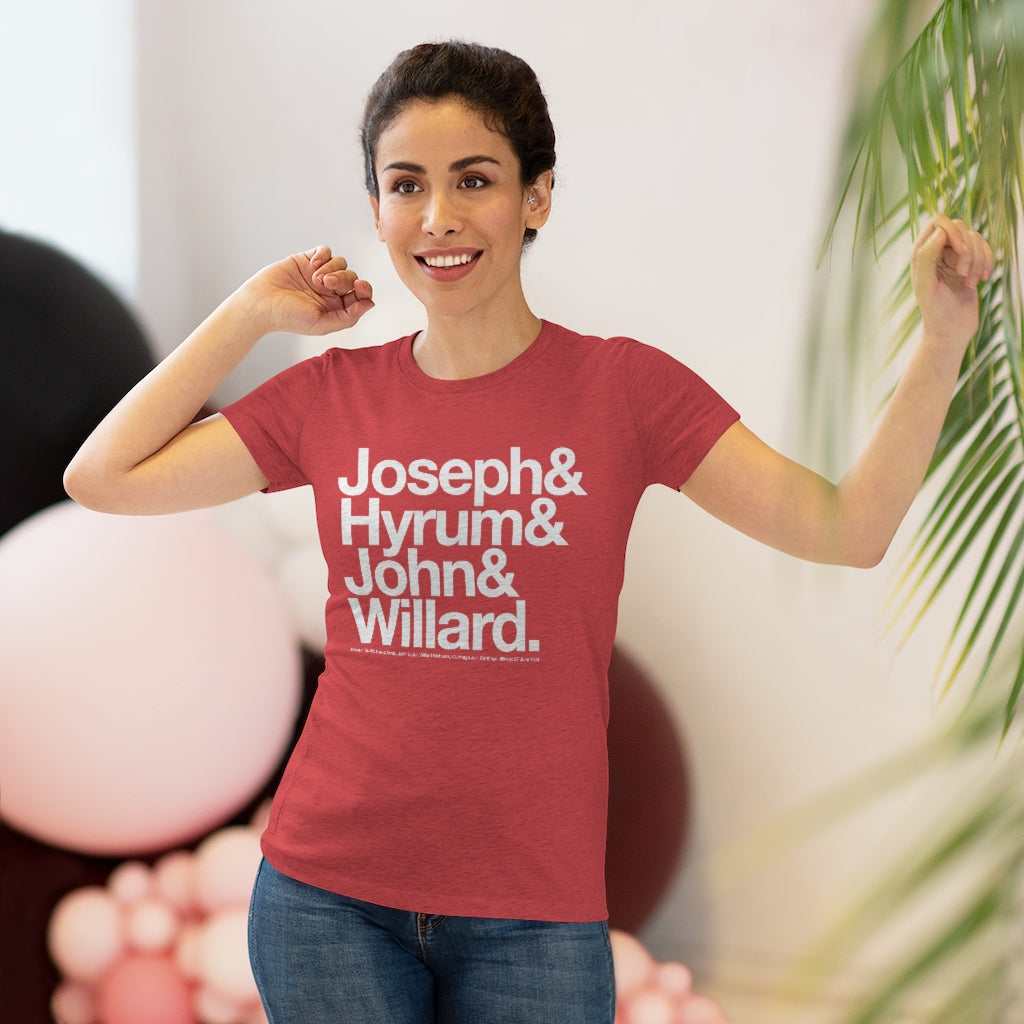 Women's Joseph Smith Shirt - Joseph& Hyrum& John& Willard.