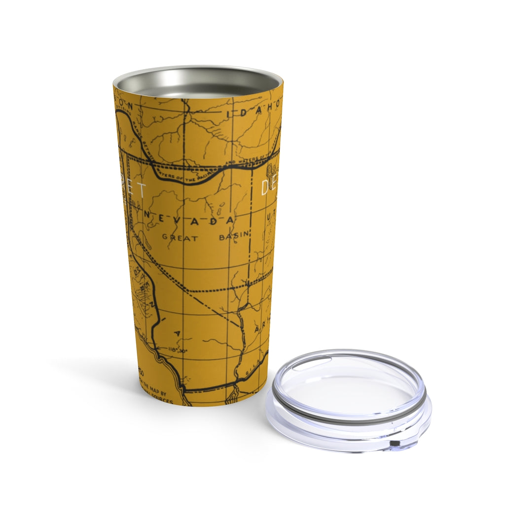 LDS Gift - Utah History of Deseret State - 20oz Tumbler with Lid