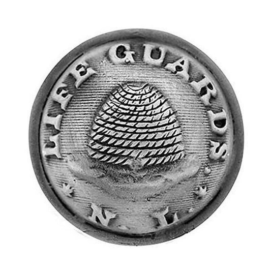Nauvoo Legion Button Pin - Antique Silver